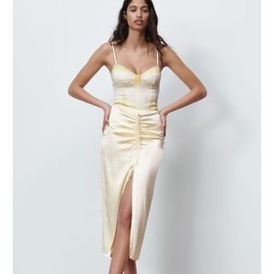 ZARA Tie Dye Bodysuit Satin